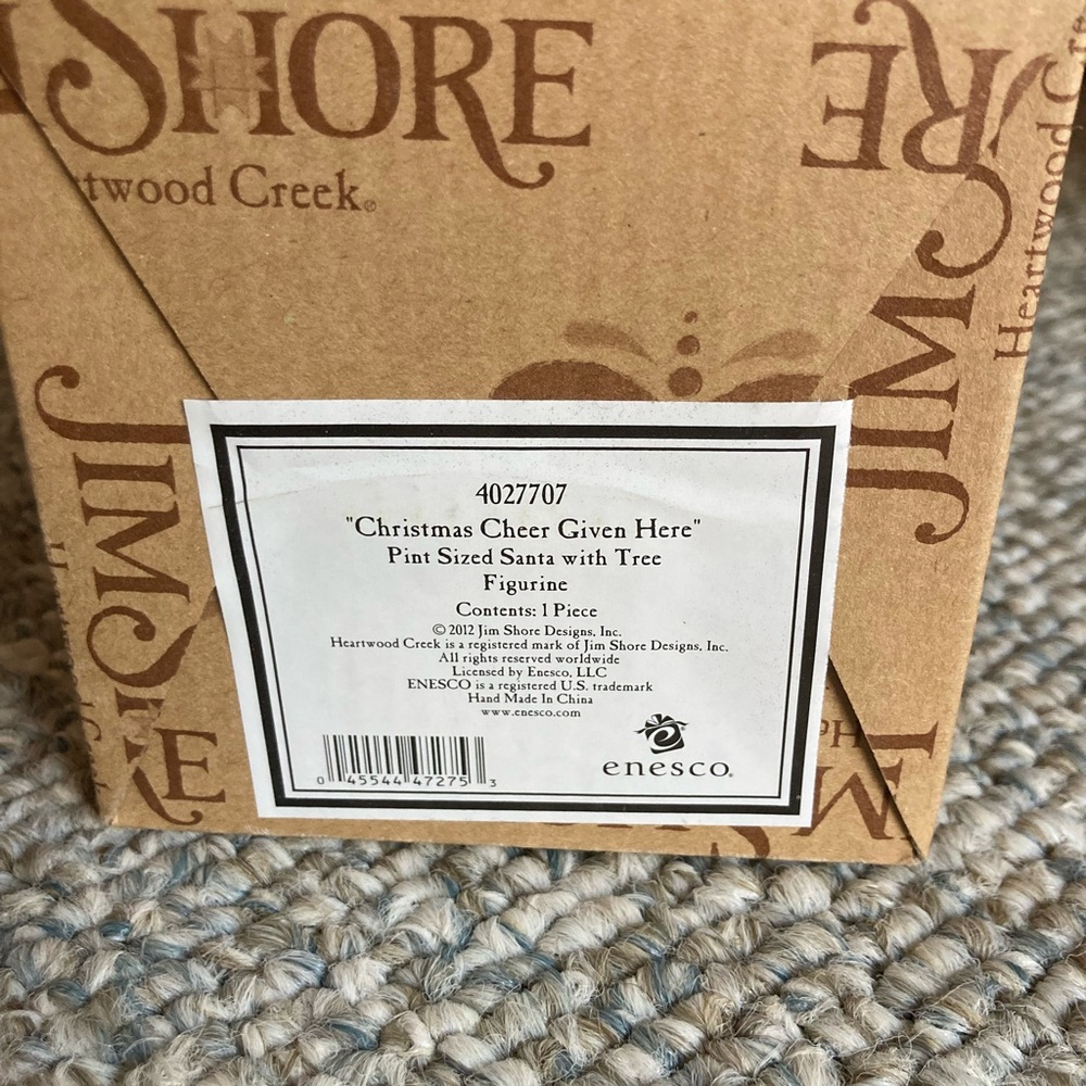 Jim Shore Santa “Christmas Cheer Given Here” Heartwood Creek Enesco - Picture 6 of 6